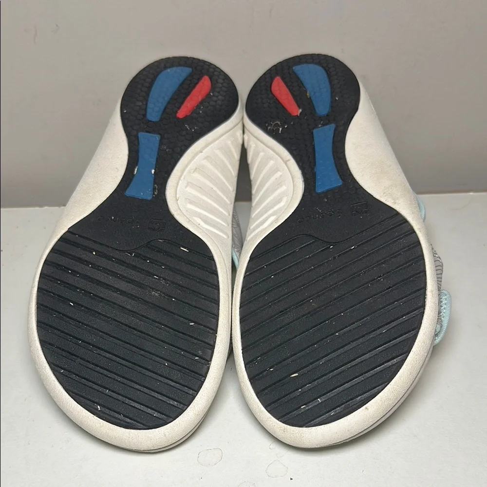 Spenco wave Gray and White Slide Sandals